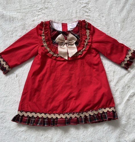 Vestito rosso bambina stile