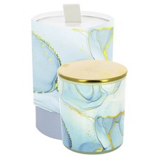 Candela effetto marmo blu