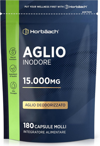 Aglio capsule inodore - aglio, 15000mg