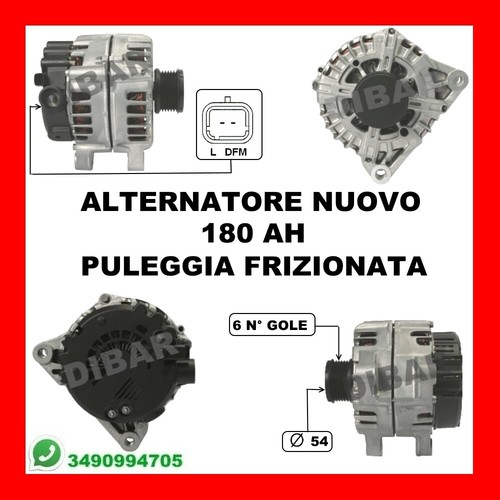 Alternatore nuovo 180ah - alternatore,