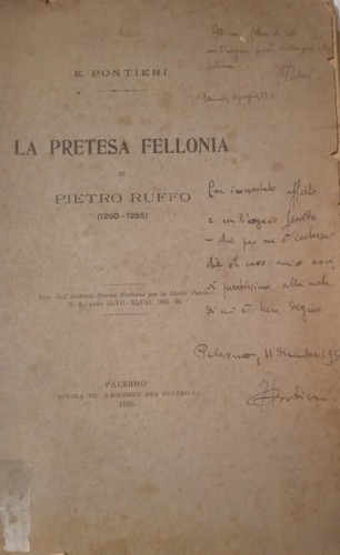 Pontieri pretesa fellonia - pontieri,e.,