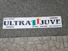 ULTRA' JUVE STRISCIONE IN ROBUSTO TELO OCCHIELLATO ORIGINALE ANNI 80- COLLEZIONE
