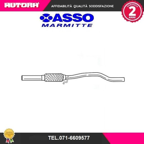 Tubo gas scarico - cent.adatto, a