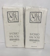 Lotto di 2 VIRGIN Skincare Baciato dal Sole olio corpo botanico 2 oz pelle baciata dal sole