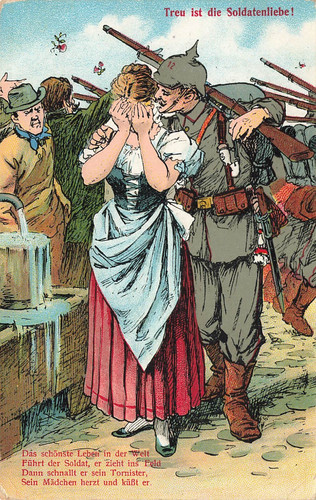 Cartolina ww1 fedeli sono - cartolina,