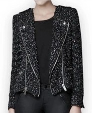 Giacca Moto Zara Donna Nera