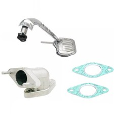 MARMITTA SCARICO TIPO ORIGINALE PIAGGIO VESPA 50 SPECIAL L R N COLLETTORE GUARNI