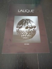 1992 LALIQUE VASE TANZANIA VETRO ART VINTAGE AD PUBBLICITA
