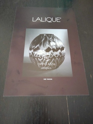 1992 lalique vase tanzania - lalique,
