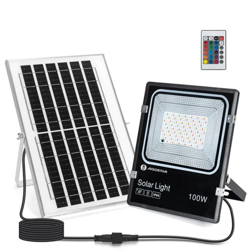 Aigostar faro led - solare, 100w