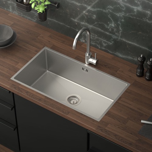 Lavello cucina acciaio argento