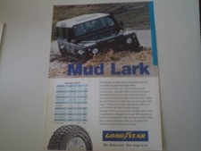 advertising Pubblicità IN INGLESE 2002 PNEUMATICI GOODYEAR e LAND ROVER DEFENDER