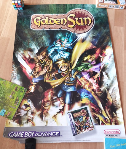 Gameboy advance poster golden - gameboy,