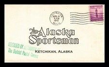 COVER USA WWII DISTRETTO CENSORE POSTALE ALASKA SPORTIVO KETCHIKAN ALASKA