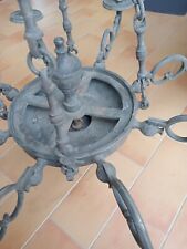 Antico Lampadario Tipo Olandese 12 Luci