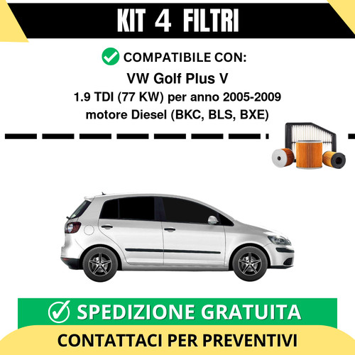 Kit filtri tagliando - kit, 4