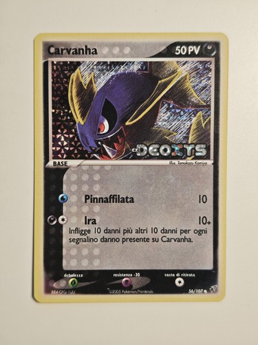 Carvanha 107 deoxys - carvanha, ex