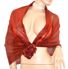 Stola donna bordeaux rosso