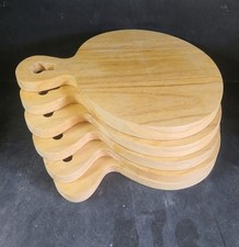6 TAGLIERI LEGNO ovale Con