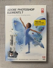 Adobe Photoshop Elements 7 CD ROM CIB nuovo scatola sigillata