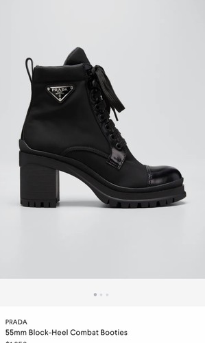 Authentic prada combat boots - authentic,
