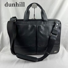 Dunhill Borsa Business Valigetta A4 Tracolla Pelle Nera Uomo dal Giappone