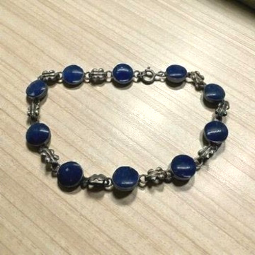Bracciale maglia lapislazzuli