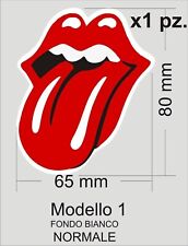 Adesivi lingua bocca Rolling stones 2 misure 3 modelli Auto Moto Scooter Casco