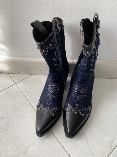 Stivali moda jeans quasi - , nuovo