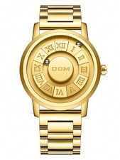 Orologio uomo oro futuristico - orologio,