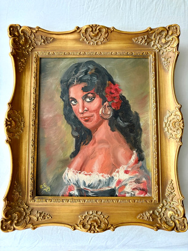 Dipinto olio spagnola - olio, "spagnola"