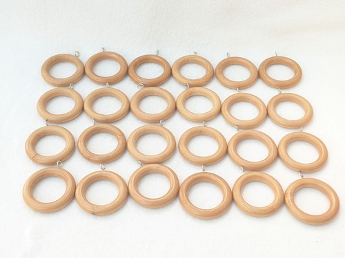 Anelli per tende - legno, con
