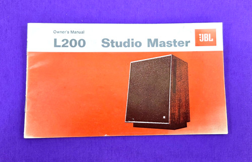 Jbl l200 studio - master, speaker