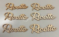 Set di 6 sagome in legno
