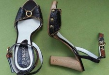 Sandali donna Pinko in pelle e legno n.38