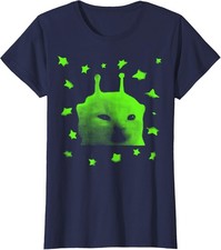Y2K Alien Cat Meme - Retro