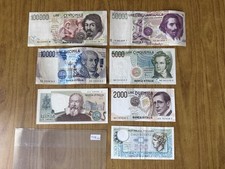 LOTTO 7 BANCONOTE LIRE 100000
