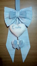 Fiocco nascita bimbo sacca
