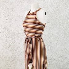 JUMPSUIT PLAYSUIT DONNA RIGHE COLORATA PRIMAVERA ESTATE COMODA GLAMOUR MODA