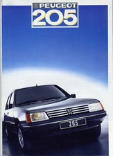 Catalogue brochure Peugeot 205