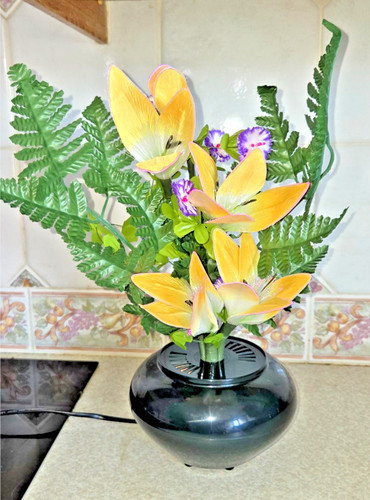 Fibre optic flower pink lilies - fibre,