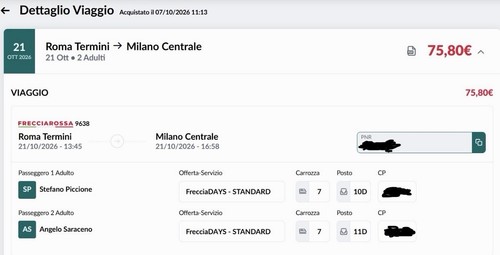Frecciarossa biglietti treno