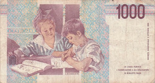 Italy 1000 lire - , 3.10.1990