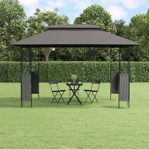 Gazebo dark gray - gazebo, large