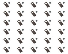 30 lame in acciaio inox da 3,9