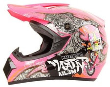 Casco da cross casco per bambini casco da motocross Mejia rosa moto quad