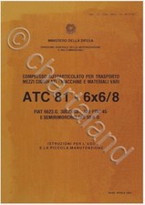 Autocarro Fiat ATC 81 6x6 - 8 1983 ESERCITO TRUCK Manual DVD