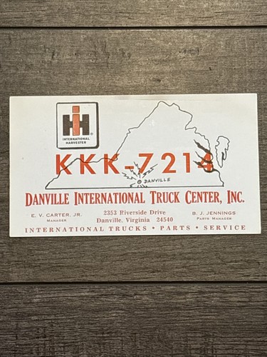 Danville virginia qsl ham - virginia,