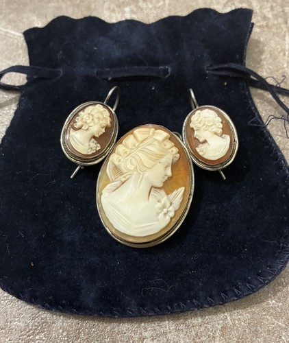 Parure cammeo sardonica - parure,