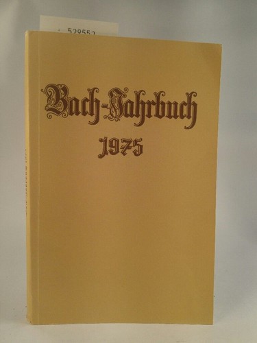 Annuario bach 1975 j - annuario, h.j